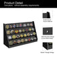 Koluti 4 Rows Wall Mount Acrylic Black Challenge Coin Display Holder