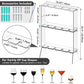 Koluti Acrylic 12 Glassware Wall-Mount Floor Standing 3-Tier Champagne Wall Holder Stand