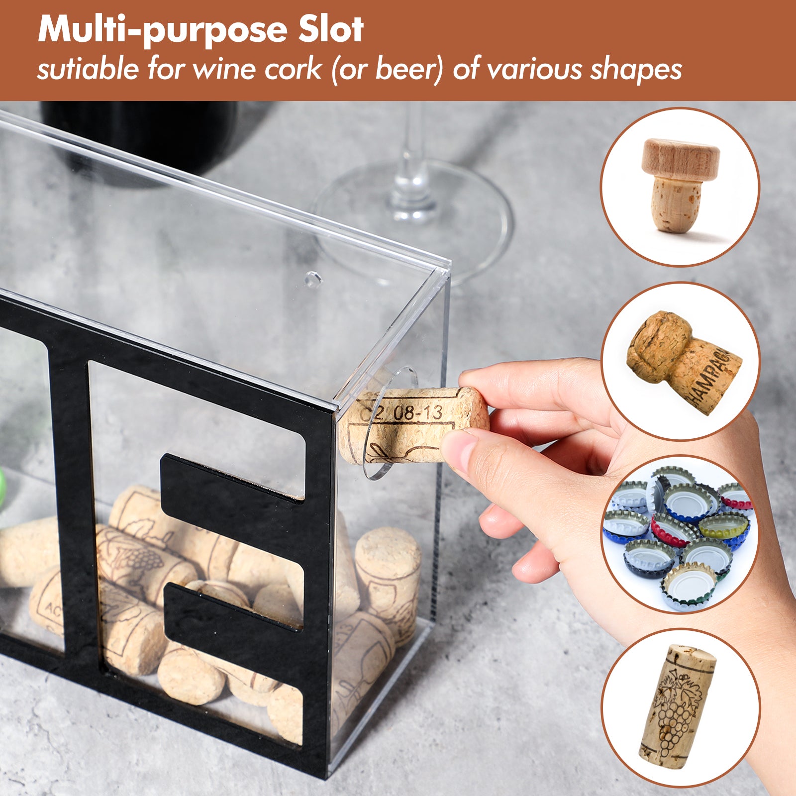 Wine cork collection discount box