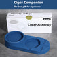 Koluti Silicone 2-Tier Whiskey Glass Coaster and Cigar Ashtray with Cutter (Navy Blue)