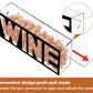 Koluti Acrylic Wall Mounted Shadow Box Frame Wine Cork Holder (13 x 6 inch)