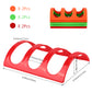 Koluti Colorful BPA Free Plastic Taco Holder Stand (Red Orange Green)